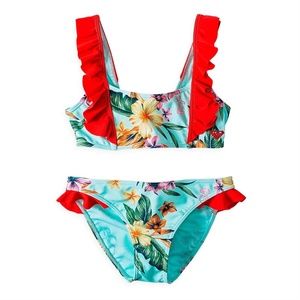 Girls Disney Ariel / Roxy Colab Swimwear Set Size 10 (fits 8-10 imo)